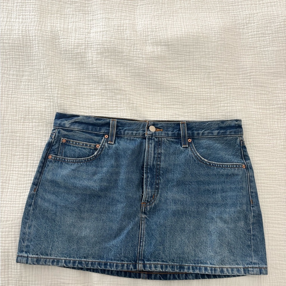 Denim Forum Indigo Mini Skirt